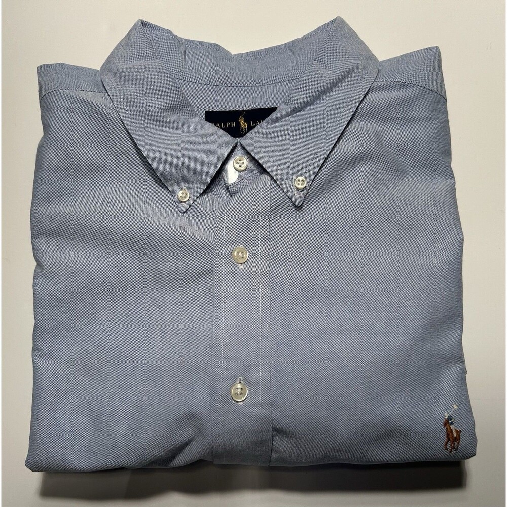 Ralph Lauren Men’s Light Blue Oxford Button Down Size 2XL - Big (2XB) 17/36 Pony